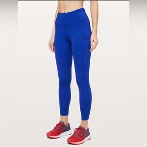 Lululemon Fast & Free 7/8 Tight II Nulux 25" Jet Stream size 4